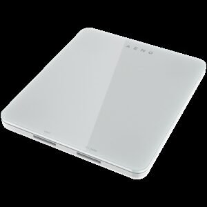 AENO Kitchen Scale KS1S Smart, Max load - 8 kg, Bluetooth, 10,000+ products & meals, 25 indicators analysis, Coffee mode, 6 unit conversion: kg, g, lb, fl, oz, ml, Material - glass