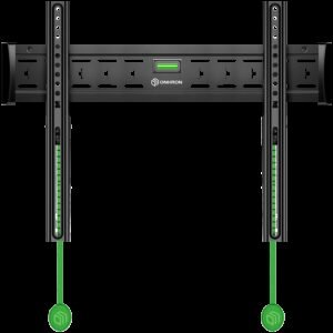 ONKRON Fixed TV Wall Mount for 43 to 85-inch Flat Panel TVs Digital Panels 68,2 kg, Black