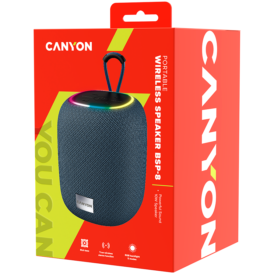 CANYON speaker BSP-8 10W Gray - Slika 4