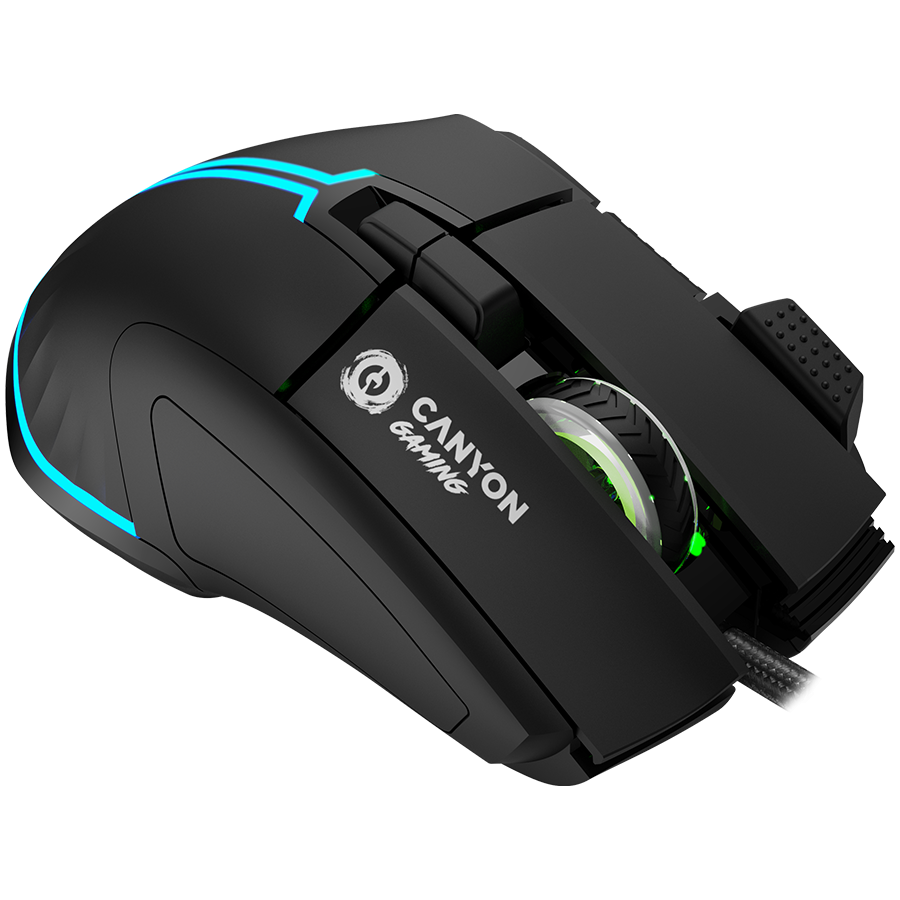 CANYON mouse Fortnax GM-636 RGB 9buttons Wired Black - Slika 4