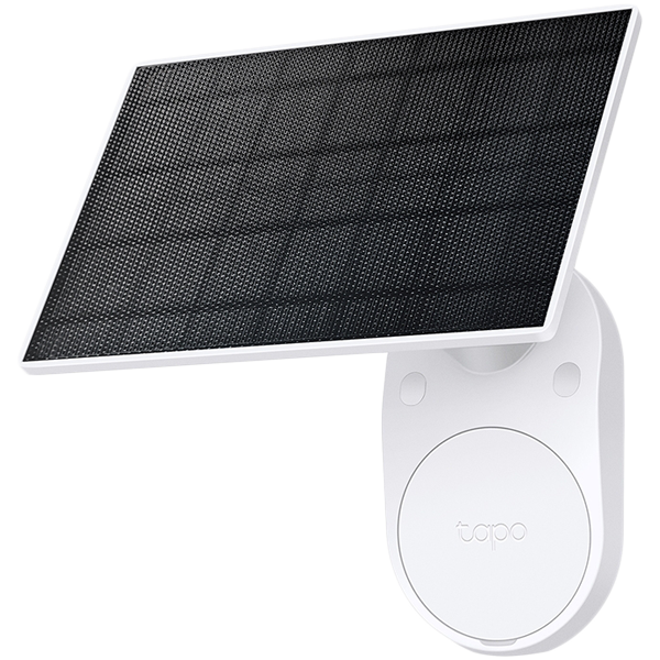 TP-LINK Tapo Solar Panel, Max.Charg: 5.2V 2.5W, Type-C charging Port, Non-Stop Power, Flexible Solar Installation, Works with Tapo Battery Camera, 4m Charging Cable(Total), Weatherproof (IP65), (work with Tapo C400, C410, C420, C425)
