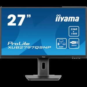 IIYAMA Prolite XUB2797QSNP-B1 Business Monitor - 68.5 cm (27''), WQHD (2560x1440), IPS LED, 100Hz, 300 cd/m², matte / black