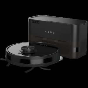 Robot Cleaner w/Dust Collector, black, 2in1 and dust tank, 4000pa, 3200mAh battery