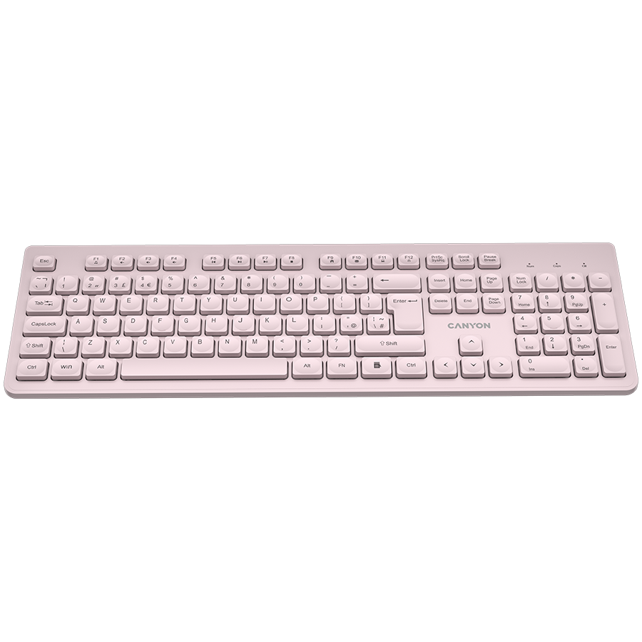 CANYON keyboard HKB-W01 UK/US AAA Wireless Beige - Slika 2