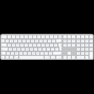 Magic Keyboard with Touch ID and Numeric Keypad for Mac models with Apple silicon - International English - White Keys,Model A3119