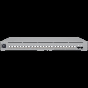 Ubiquiti 24-port, Layer 3 Etherlighting switch with 2.5 GbE, 8x 2.5 GbE RJ45 ports, 16x GbE RJ45 ports, 2x 10G SFP+ ports