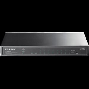 TP-Link SG2210P Omada 10-Port Gigabit Smart Switch with 8 Gigabit PoE+ ports and 2 x SFP slots, 61W total PoE budget, Static routing, VLAN, ACL, QoS, IGMP Snooping, Fanless, metal casing, desktop/wall mount