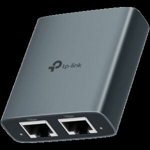 TP-Link EH210 1 to 2 Gigabit Ethernet Splitter, 3 x RJ45 1Gbps Ports, 1 x USB-C Power Supply Port, Aluminum Alloy Case, Plug and Play, Fast Heat Dissipation, Wide compatibility, Compact and Portable