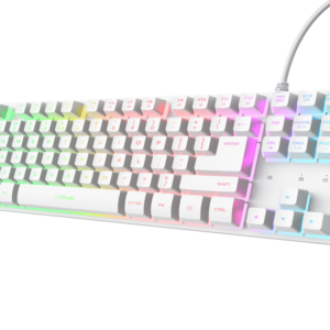 Trust GXT833 THADO tastatura, žičana, bijela, TKL, gaming