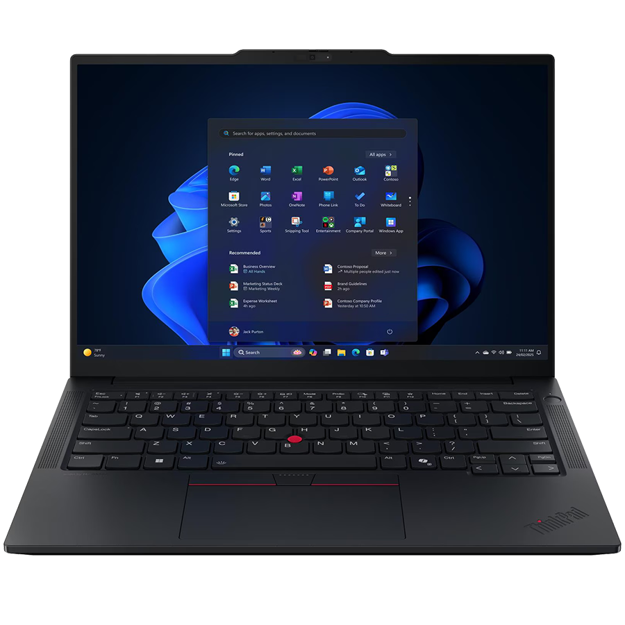 LENOVO ThinkPad E14 GEN 7 14" FHD IPS, Intel Core Ultra 5 225U, 16GB DDR5, 512GB SSD, 2x USB-A 3.2, 1x USB-C, 1x USB-C THB 4, HDMI, RJ-45, WiFi 6, BT5.2, BH BL Kyb, 48Wh, Win 11 Pro, Eclipse Black, 5Yr
