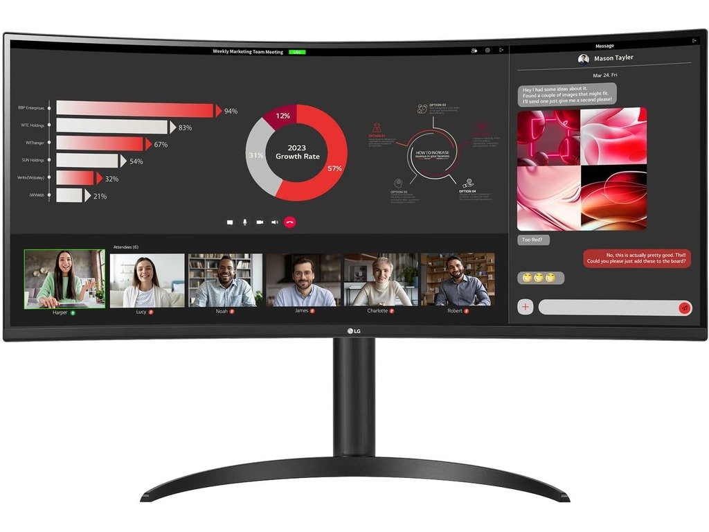 LG 34" UltraWide Zakrivljeni MVA, 3440x1440, 300cd, 3000:15ms, 100Hz, 2xHDMI, DP, Tilt, VESA