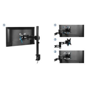Arctic Z1 nosač za monitore, Basic single nosačDesk mount monitor arm