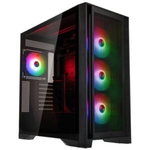 GSI SmartAssembly Case 850w ARGB, E-ATX, black, mesh, 850W Gold, 4x 120mm