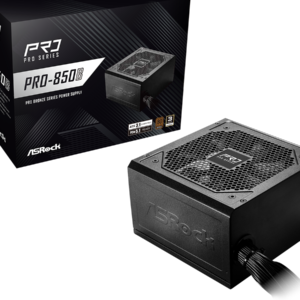 ASRock PSU 850W Bronze, Pro80PLUS, 120mm fan, ATX 3.1PCIe 5.1