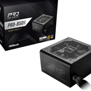 ASRock PSU 850W Gold, Pro80PLUS, 120mm fan, ATX 3.1PCIe 5.1