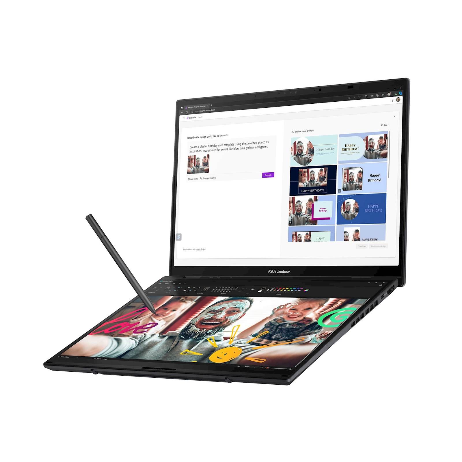 Laptop ASUS Zenbook Duo 14 UX8407AA-SN151X 14"FHD+ OLED TOUCH U9-H484 16C/16T 32GB DDR5 s2TB W11p 2Y - Slika 4