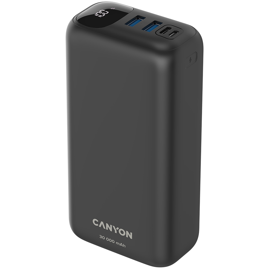 CANYON power bank PB-301 LED 30000 mAh PD 20W QC 3.0 Black - Slika 3