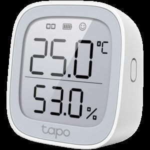 TP-Link Tapo T315 Smart Temperature and Humidity Monitor, 868 MHz, battery powered(2xAAA), 2.7 inch E-ink display, Tapo smart app, Tapo IoT hub required, real-time monitoring, 2s refresh rate, data storage and export, alert and notification