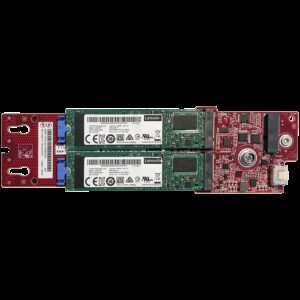 Lenovo ThinkSystem M.2 SATA 2-Bay RAID Enablement Kit (supports 2 SATA drives with RAID); ThinkSystem v2 servers;