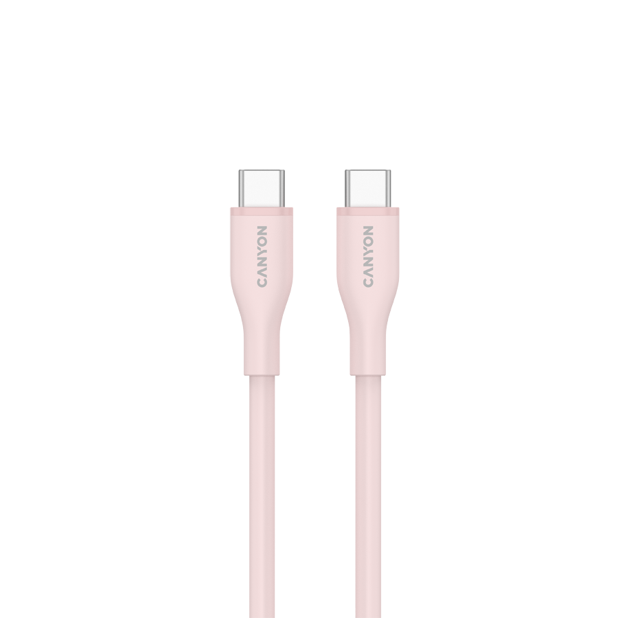 CANYON cable CC60SC10 C-C 60W 1m Silicon Pink Sand - Slika 2