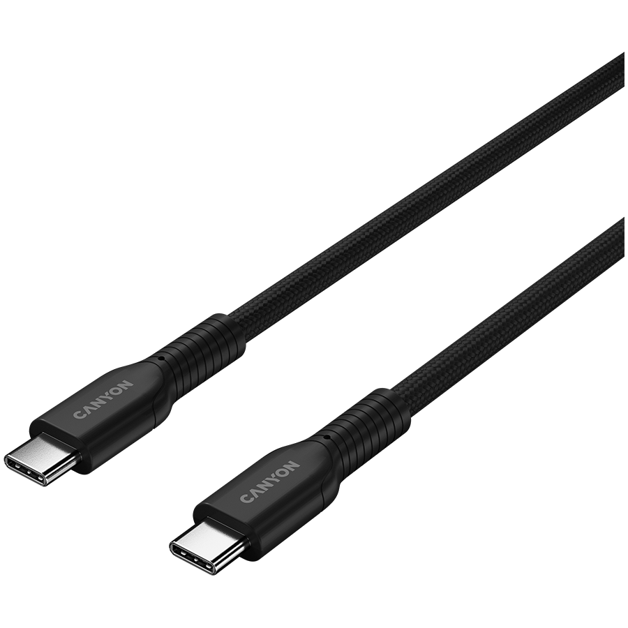 CANYON cable OnWire 60CL C-C 60W COLOR Braided 1m Black - Slika 2