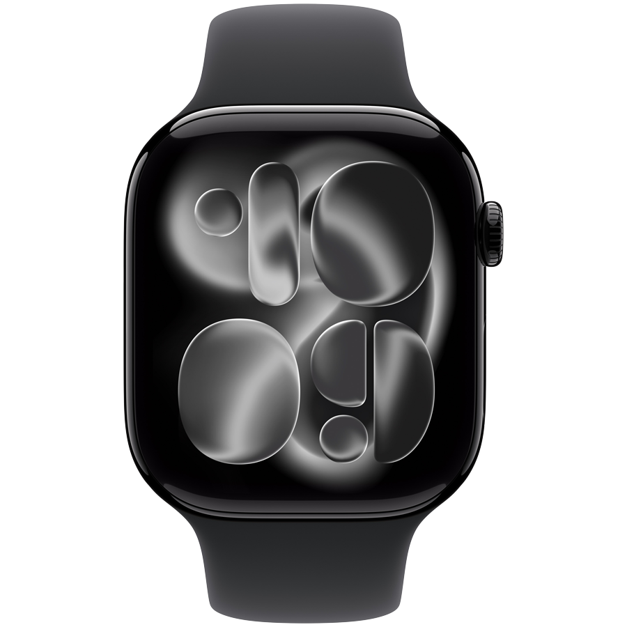 Apple Watch Series 11 GPS 46mm Jet Black Aluminium Case with Black Sport Band - M/L,Model A3333 - Slika 2