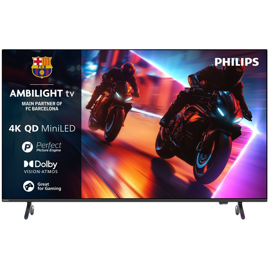 Philips 85MLED910/12 AMBILIGHT 4K Quantum Dot Mini-LED 144 Hz, 215.9 cm (85''), P5 Perfect Picture Engine, Smart TV Titan OS, Dolby Vision i Atmos