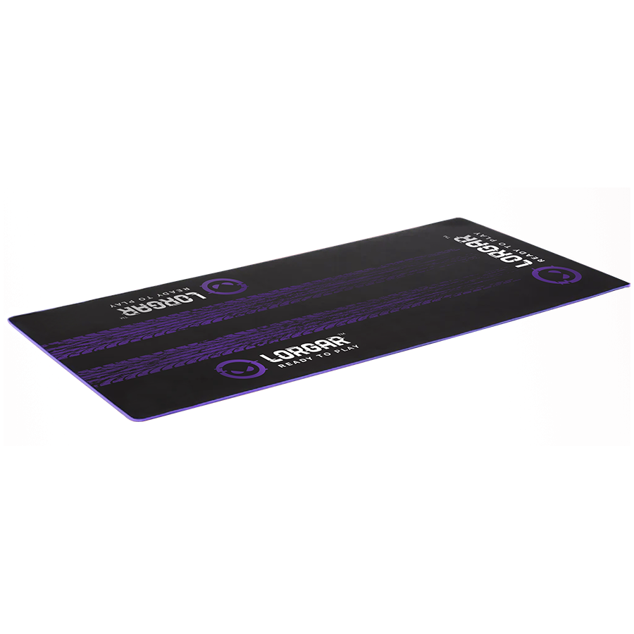 LORGAR RX1FM, Sim Racing Floor Mat Advanced, Stitched edge, 1,700X700X3 mm, Black/purple - Slika 2
