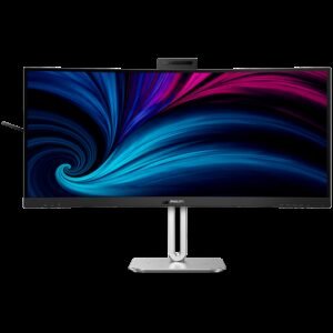 PHILIPS Monitor 34B2U6603CH 34" Curved, VA, 21:9, 3440x1440 (WQHD), 1500R, 120Hz, 4ms, 500 cd/m2, 4000:1, HDR400, Adaptive Sync, PowerSensor 2, 5.0 Mpixel Webcam with Microphone, 2xHDMI, 1xDP, TB4 (PD 100W), USB Hub, KVM, RJ45, Speakers, Ergo, 5Y