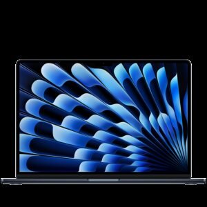 MacBook Air 15-inch,Midnight, Model A3448,M5 CHIP WITH 10C CPU, 10C GPU,16GB unified memory,35W Dual USB-C Power Adapter,512GB SSD storage, Two Thunderbolt 4 Ports,Touch ID,Liquid Retina display,Force Touch Trackpad, KEYBOARD-INT