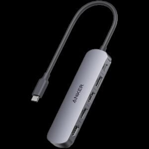 Anker USB-C Hub (5-in-1, 4K HDMI) Gray