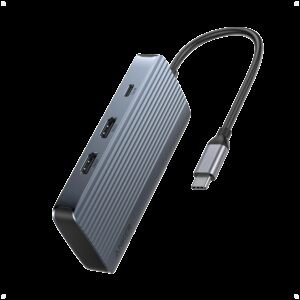 Anker USB-C Hub (7-in-1, Dual Display) Gray