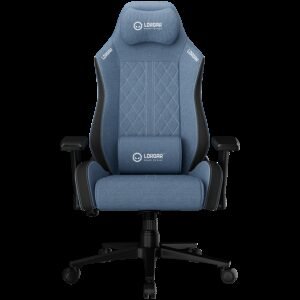 LORGAR CHA41, Ergonomic Gaming Chair Advanced, premium anti-stain fabric, Blue