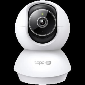 TP-Link Tapo C250 Pan/Tilt AI Home Security Wi-Fi Camera,  4K 8MP (3840x2160), 2.4 GHz, Pan/Tilt, Smart AI Detection and Notifications (motion, people, pets, cars, baby crying, abnormal sound), AI Smart Tracking, Sound and Light Alarm, Remote Control