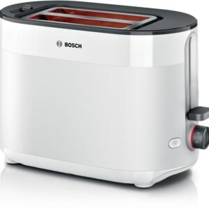 BOSCH Toster MyMoment TAT2M121, Bijela, Dvije kriške, Snaga  800-950 W