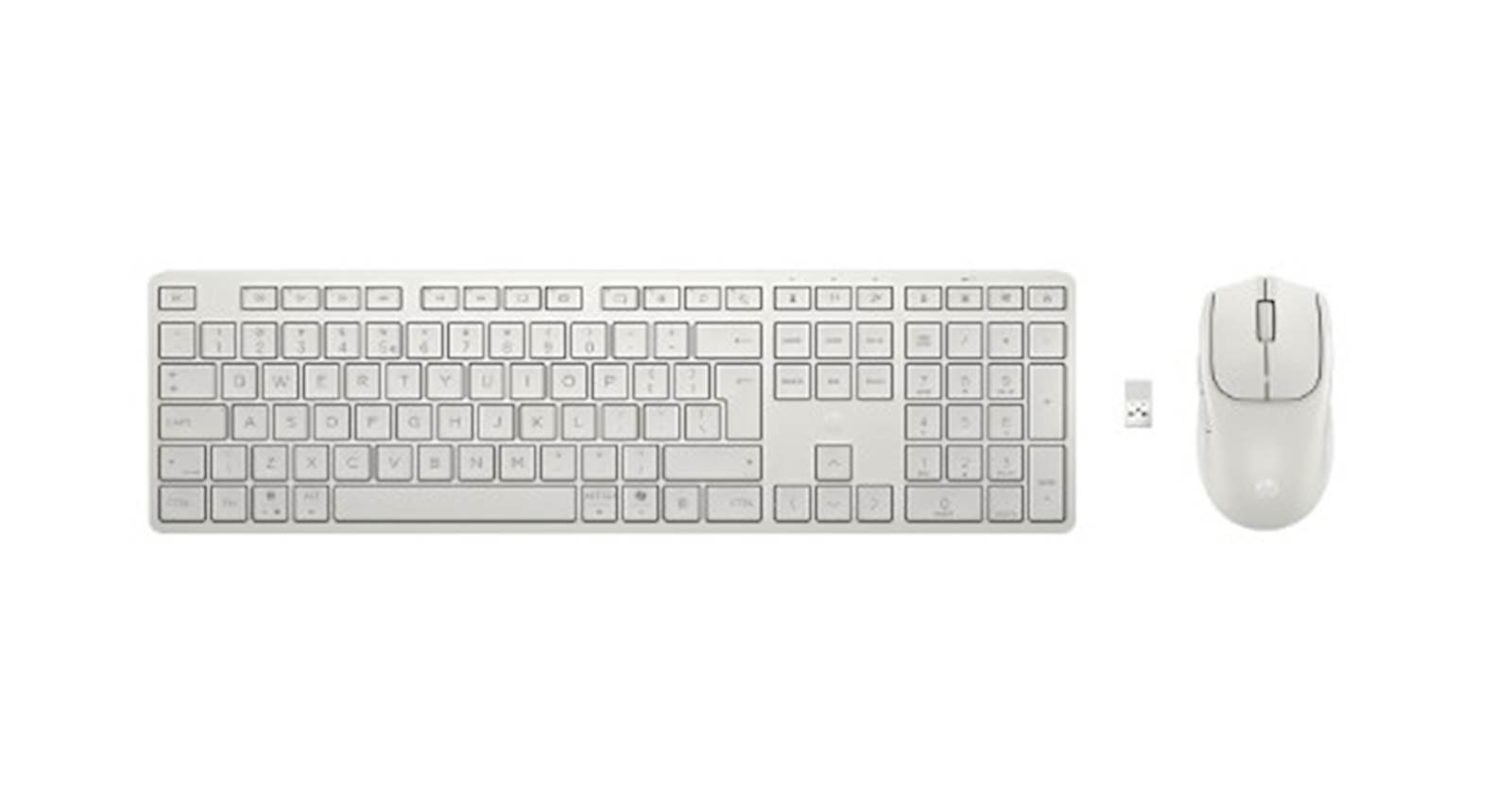 Tastatura+miš HP Multi-Device Dual-Mode Mouse and Keyboard Combo 495C - White (BE1M6AA) - Slika 2