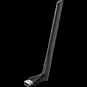 Mercusys MA30H AC1300 High Gain Wi-Fi USB Adapter, 400 Mbps at 2.4 GHz + 867 Mbps at 5 GHz, 1× High Gain External Antenna, USB 2.0, MU-MIMO, WPA3, Plug and Play, Adjustable Multi-Directional Antenna