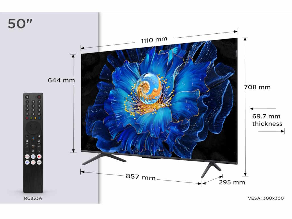 TCL 50"C6KS 4K QD-Mini LED TV60Hz Google TV; Game Master;Dolby Atmos; Onkyo 2.1; HDR Premium; - Slika 3
