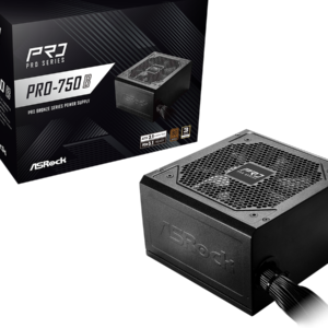 ASRock PSU 750W Bronze, Pro80PLUS, 120mm fan, ATX 3.1PCIe 5.1