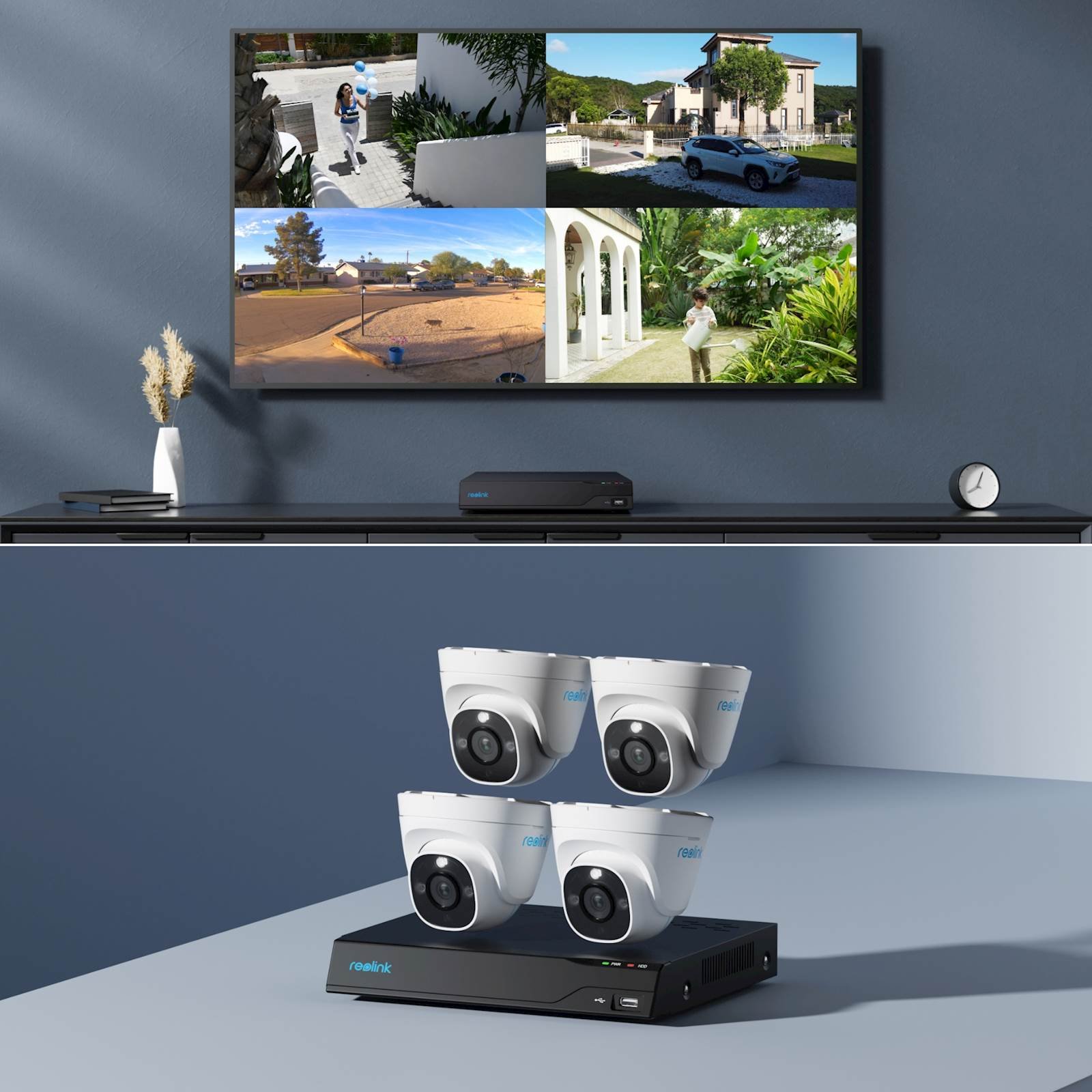 Reolink NVR snimač NVS8-8MD4 4K 8 kanalni NVR. 2TB HDD, 4x kamera POE 8 MP - Slika 2