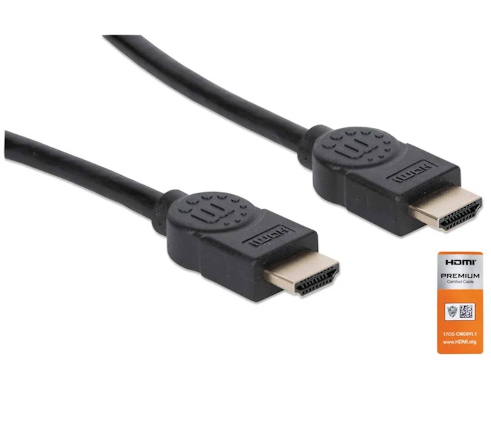 Kabl HDMI MANHATTAN Male to Male 4K 3D 1m - Slika 3