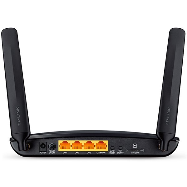 TP-Link AC750 Wireless Dual Band 4G LTE Router w 4G LTE modem, LTE-FDD/LTE-TDD/DC-HSPA+/HSPA+/HSPA/UMTS/EDGE/GPRS/GSM,3x10/100Mbps LAN,1x10/100Mbps LAN/WAN,300Mbps at 2.4GHz,433Mbps at 5GHz,802.11b/g/n/ac,3 int. Wi-Fi + 2 LTE antennas, Tether App - Slika 2