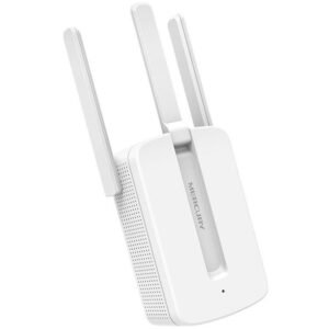 Mercusys 300Mbps Wi-Fi Range Extender, 3 fixed external antennas with MIMO, WPS button
