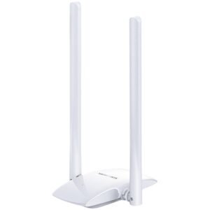 Mercusys MW300UH 300Mbps High Gain wireless N USB adapter, two 5dBi High Gain antennas, flexible design with USB cable, 2x2 MIMO, support Windows 10/8.1/8/7/XP(32/64 bit)