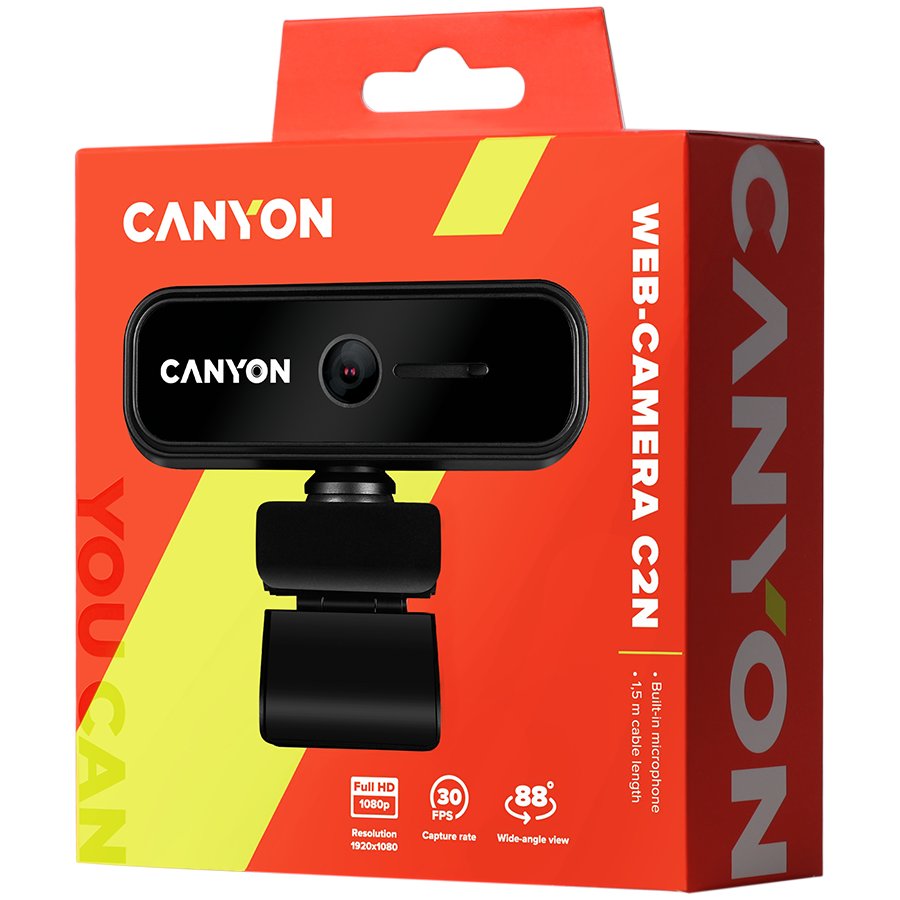 CANYON webcam C2N Full HD 1080p Black - Slika 3