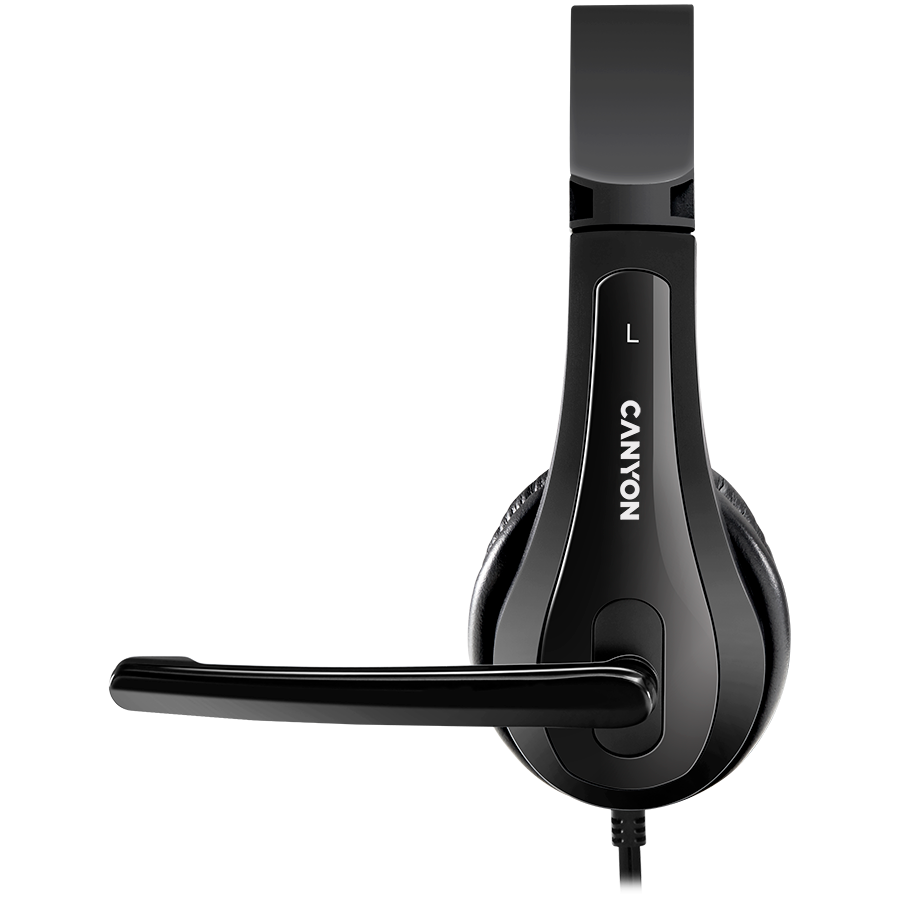 CANYON PC headset CHSU-1 PC Mic USB 2m Black - Slika 3