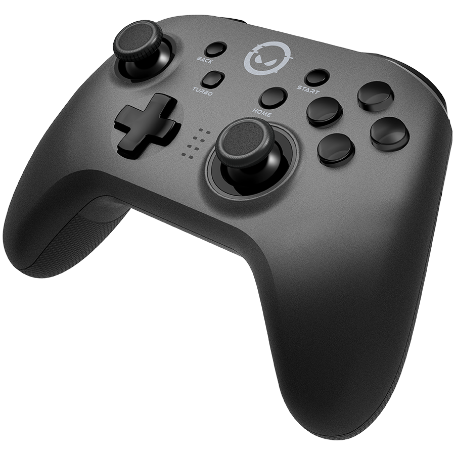 LORGAR TRIX-510, Gaming controller, Black, BT5.0 Controller with built-in 600mah battery, 1M Type-C charging cable ,6 axis motion sensor support nintendo switch ,android,PC, IOS13, PS3, normal size dongle,black - Slika 2