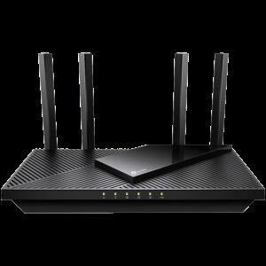 TP-Link Archer AX55 Pro AX3000 Dual-Band Wi-Fi 6 Router, 574 Mbps at 2.4 GHz + 2402 Mbps at 5 GHz, 4× Antennas, 1× 2.5 Gbps WAN/LAN Port + 1× Gigabit WAN/LAN Port+3x Gigabit LAN Ports,1xUSB 3.0 Port,1024-QAM,OFDMA,HE160,WPA3,AP Mode,VPN server