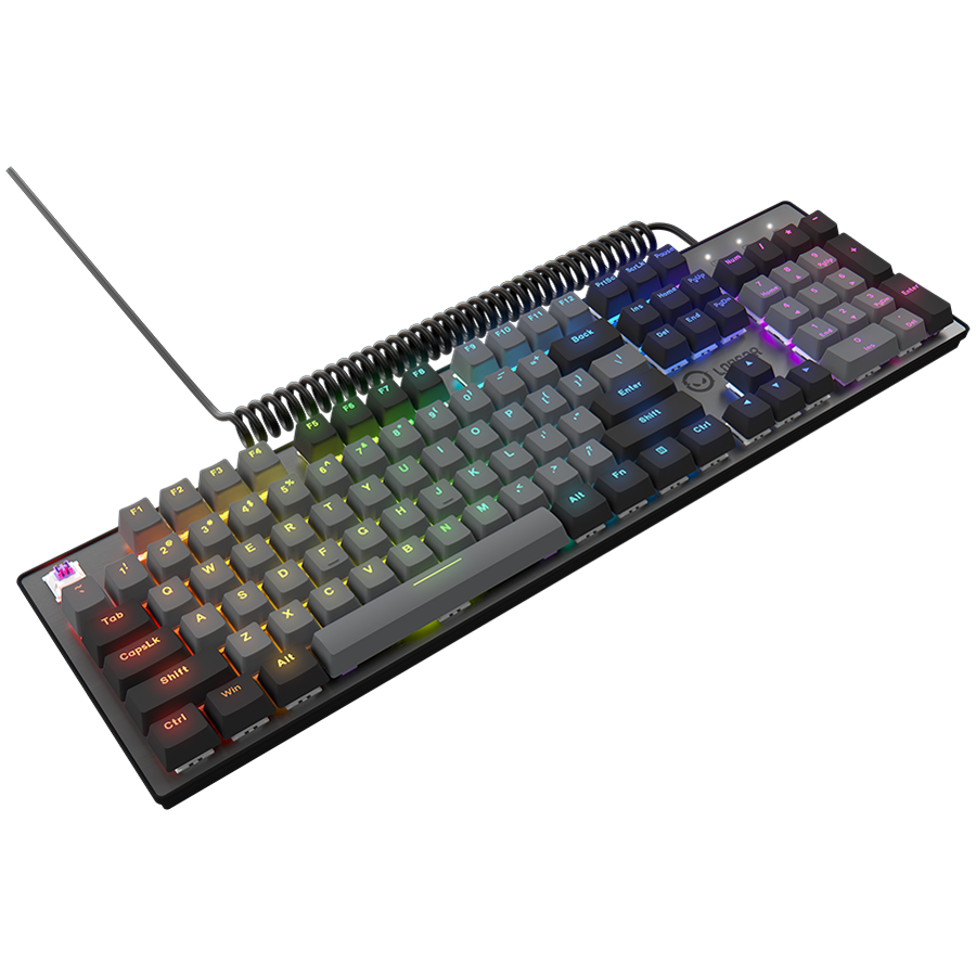 LORGAR Azar 514, Wired mechanical gaming keyboard, RGB backlight, 1680000 colour variations, 18 modes, keys number: 104, 50M clicks, linear dream switches, spring cable up to 3.4m, ABS plastic+metal, magnetic cover, 450*136*39mm, 1.17kg, black, EN layout - Slika 4