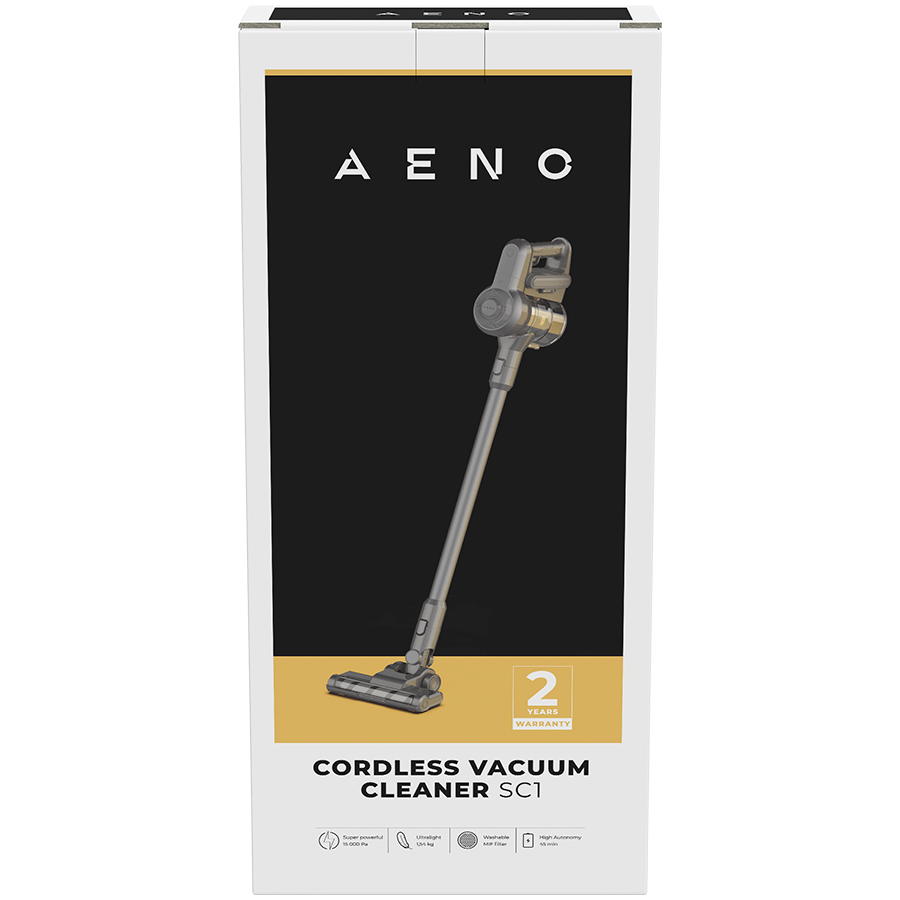 AENO Cordless vacuum cleaner SC1: electric turbo brush, LED lighted brush, resizable and easy to maneuver, 120W - Slika 3